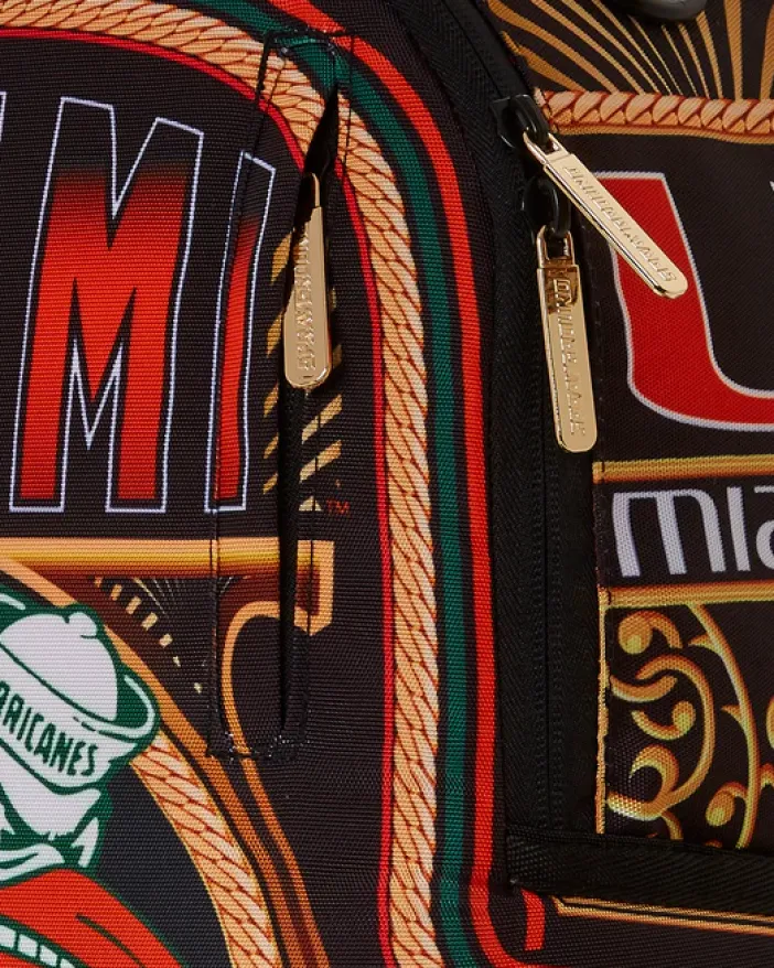 UNIVERSITY OF MIAMI BACKPACK (DLXR)>SPRAYGROUND