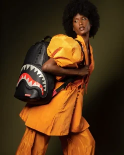 VELCRO SHARK - 3 INTERCHANGEABLE SHARKS BACKPACK (DLXV)><noscript><img width=