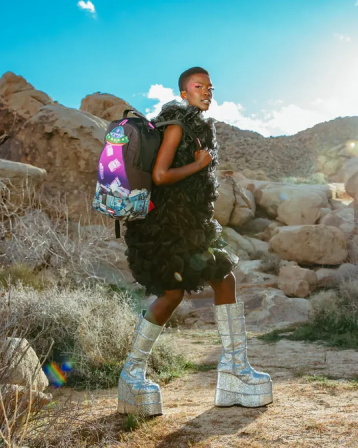 WAIT TILL THEY SEE WHAT I GOT BACKPACK>SPRAYGROUND New