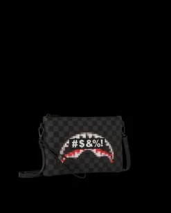 'WHAT THE BEEP' SHARK CROSSOVER CLUTCH><noscript><img width=