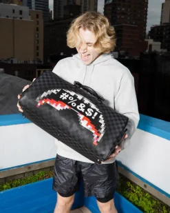 'WHAT THE BEEP' SHARK DUFFLE><noscript><img width=