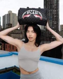 'WHAT THE BEEP' SHARK MINI DUFFLE><noscript><img width=