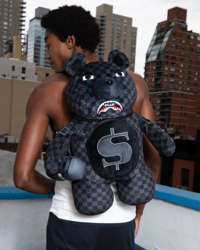 'WHAT THE BEEP' SHARK MONEYBEAR TEDDYBEAR BACKPACK>SPRAYGROUND Clearance