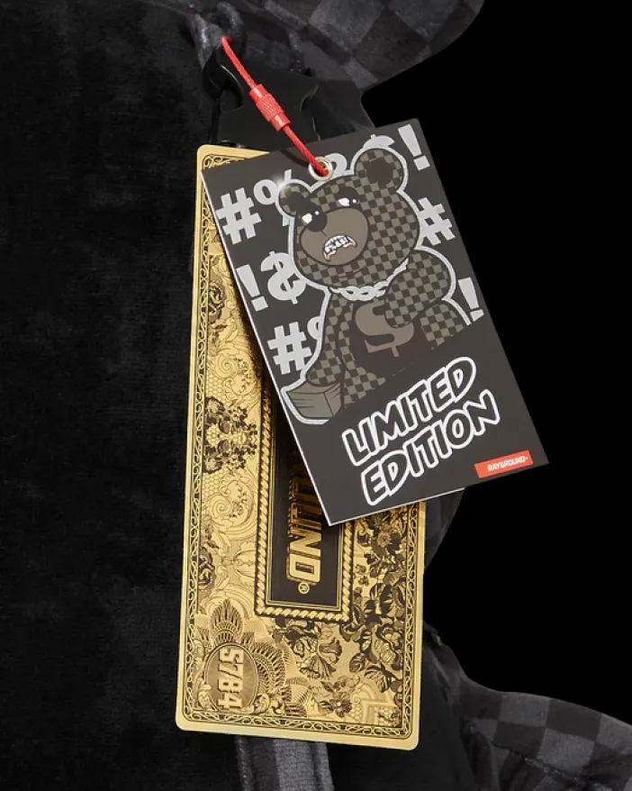 'WHAT THE BEEP' SHARK MONEYBEAR TEDDYBEAR BACKPACK>SPRAYGROUND Clearance