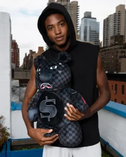 'WHAT THE BEEP' SHARK MONEYBEAR TEDDYBEAR BACKPACK><noscript><img width=