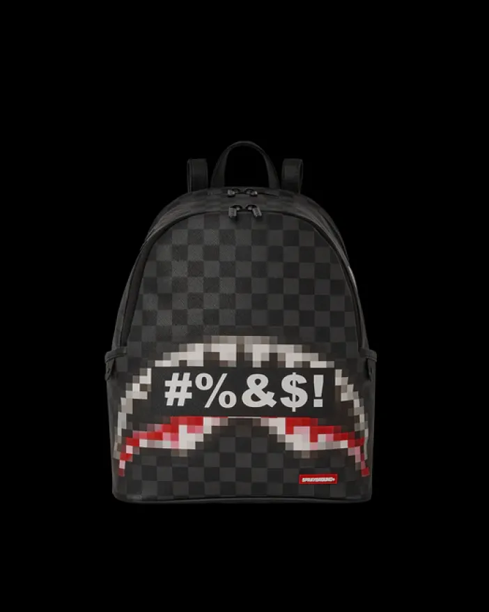 'WHAT THE BEEP' SHARK SAVAGE BACKPACK>SPRAYGROUND New