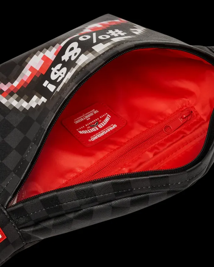 'WHAT THE BEEP' SHARK SAVVY CROSSBODY>SPRAYGROUND Hot